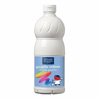 L&amp;B Plakkaatverf Redimix White 1L