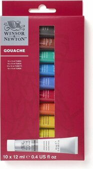 W&amp;N Gouache Colour 10x 12ml Verfset