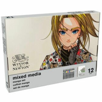 Winsor&amp;Newton Mixed Media Set Art Manga 12-Delig