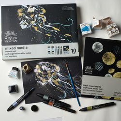 Winsor&amp;Newton Mixed Media Metallic Set 10-Delig