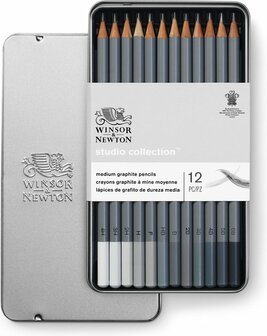 Winsor&amp;Newton Studio Collection Medium Grafiet Potloden