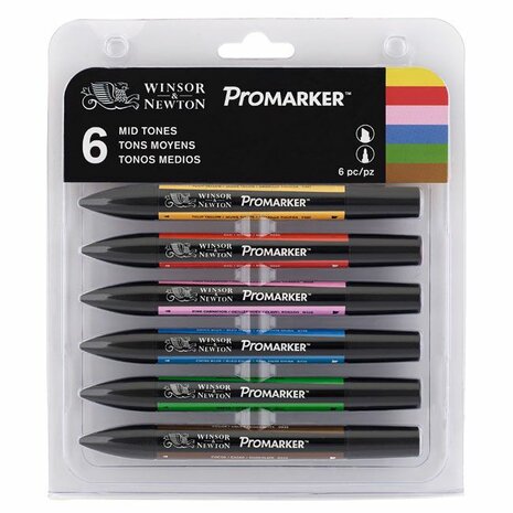 Winsor & Newton Promarker Mid Tones