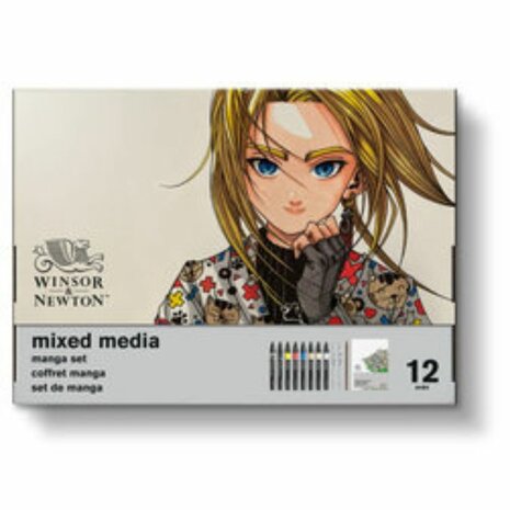 Winsor&Newton Mixed Media Set Art Manga 12-Delig