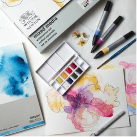 Winsor&Newton Mixed Media Set-Aquarel 7-Delig