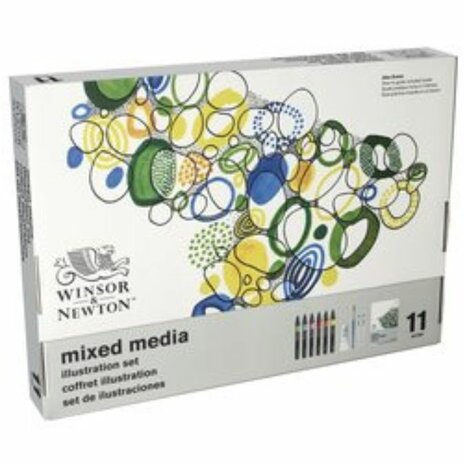 Winsor&Newton Mixed Media Illustration Set 11-Delig