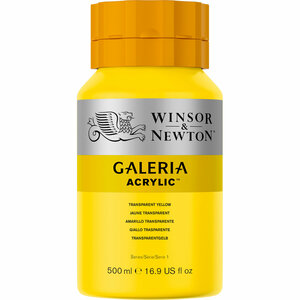 Galeria 653 Acrylverf Transparent Yellow 500ml