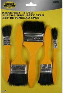 5-Piece Flat Brush Set