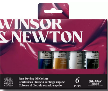 Winsor&Newton Griffin Alkyd Oil Colour Set 6x37ML